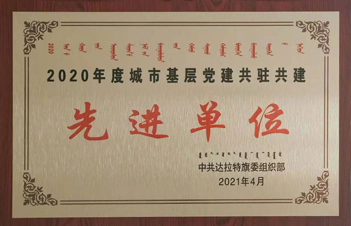 2020年城市基层共驻共建先进单元